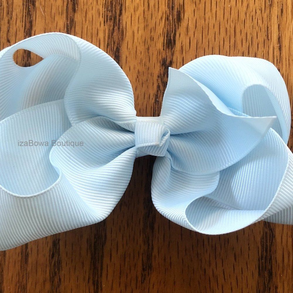 Ice Blue 4" Boutique Bow   4B2269  Handmade NWT Boutique